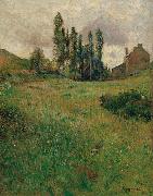 Paul Gauguin Dogs Running in a Meadow oil painting reproduction